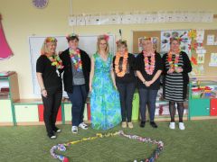 "Przyjście wiosny" J. Brzechwa inscenizacja pracowników przedszkola