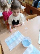 malowanie pianką do golenia