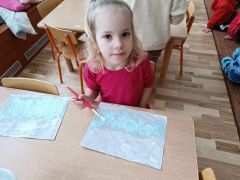 malowanie pianką do golenia