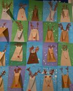 "Renifery"- praca z papieru