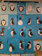 "Pingwinek"- praca z papieru