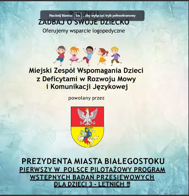 Białostocki Program Wspomagania Dzieci z Deficytami w Rozwoju Mowy i Komunikacji Język