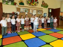 Występ dzieci z okazji Dnia Nauczyciela